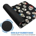 thumbnail image 6 of Long Mouse Pads for Desk,Black Cartoon Skull Pattern Desk Mats on Top Of Desks, Desk Mouse Pad Extra Large with 3mm Non-Slip Base and Stitched Edge for Gaming,Office,Work,Home 31.5"x11.8", 6 of 6