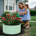 thumbnail image 6 of Galvanized Raised Garden Beds Outdoor,Oval Raised Metal Planter Box With Open Base For Planting Vegetables Flowers Herb,Easy-Assembly, 6 of 7