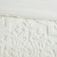 thumbnail image 2 of Madison Park Full/Queen Viola 3-Piece Tufted Cotton Chenille Damask Comforter Set, Off-White, 2 of 7