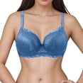 thumbnail image 2 of Lixiuxyad Comfortable And Transparent Shoulder Strap Cordless Backless Spongeless With Convertible Shoulder Straps,Bras for Women Blue 95C, 2 of 5