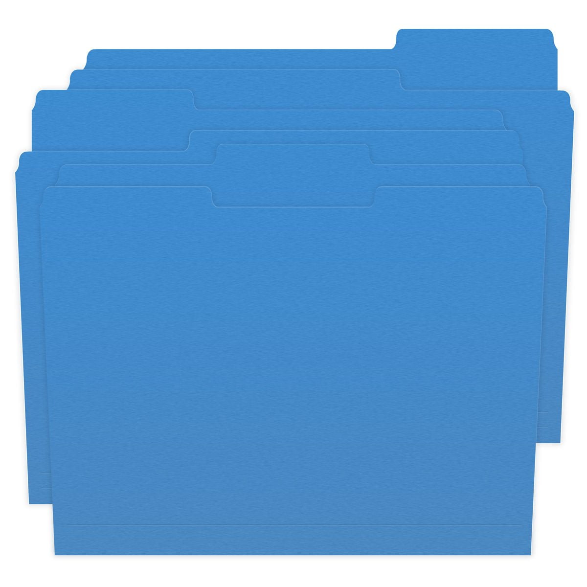 Blue File Folders, 1/3 Cut Top Tab, Letter Size, Perfect for Organizing Documents in File Drawers, Box of 100