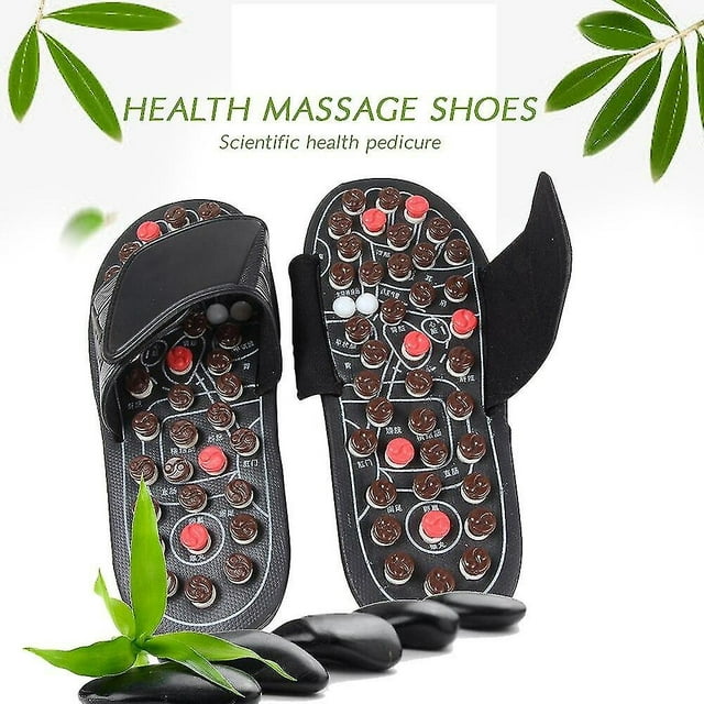 Zapatillas de masaje de pies, zapatos masajeadores para terapia de acupuntura