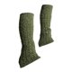 thumbnail image 5 of Calentadores de pierna de patinaje figurado altos calcetines calientes calientes calcetines de calcetines de patinaje de cable para entrenamiento de Verde, 5 of 8