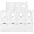 thumbnail image 3 of Worgeous 5pcs L Shape Brackets for Store Display Stand Easy Installation Keeps Shelves Organized Bracket Support Shelving, 3 of 8