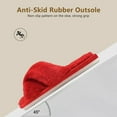 thumbnail image 3 of Womens Fuzzy Memory Foam Slippers Cross Band Cozy Plush Home Slippers Fluffy Furry Open Toe House Shoes Indoor Outdoor Slide Slipper, 3 of 6