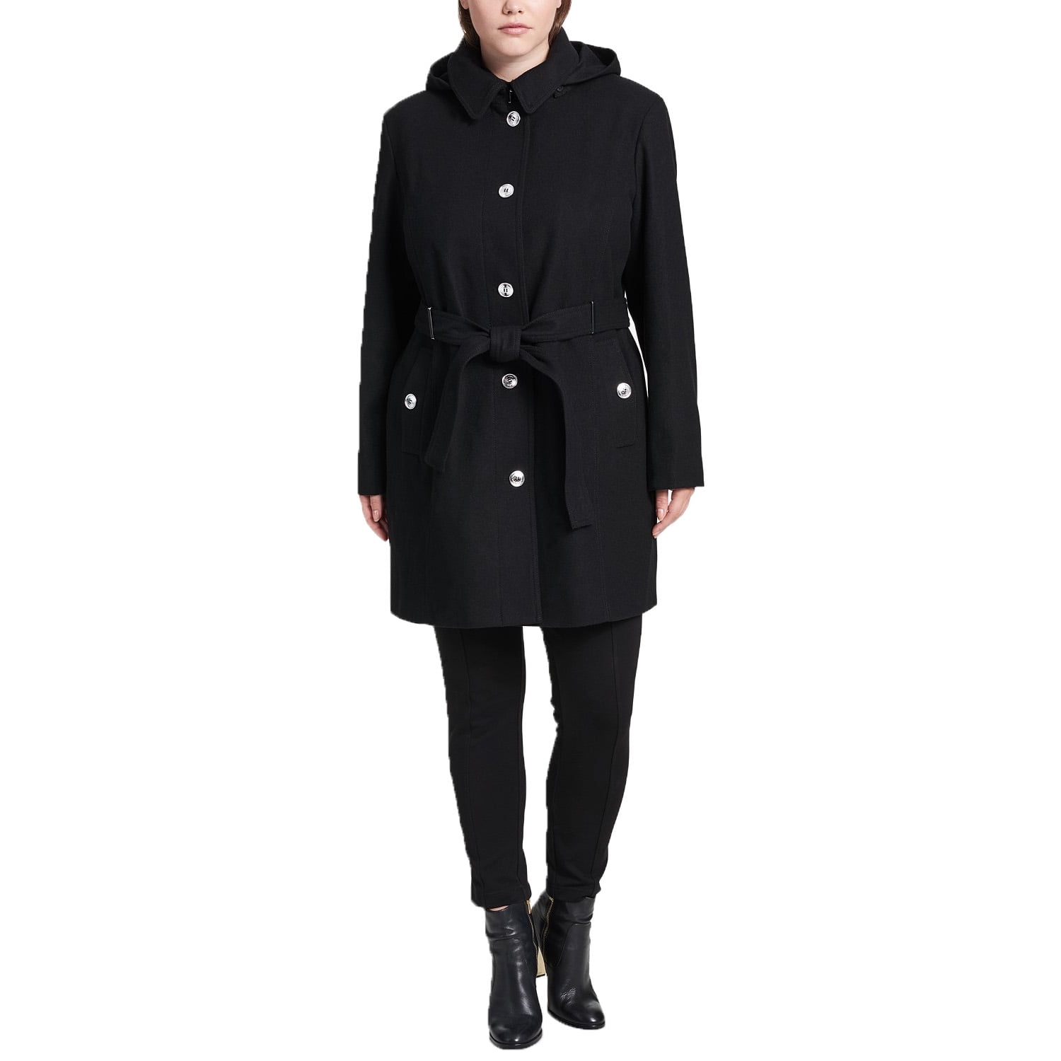 calvin klein plus size trench coat