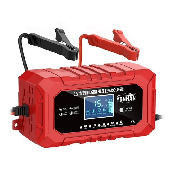 Cargador de batería YONHAN 15A 12V/24V LiFePO4 Plomo Acido
