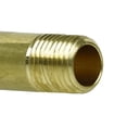 thumbnail image 3 of 1/4" NPT X 3" Inch Long Solid Yellow Brass Nipple Extension 1200 PSI Max 117C3, 3 of 3