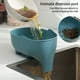 thumbnail image 4 of Colador de fregadero de cocina Naiovety escurridor antiobstrucción organizador de utensilios de cocina Gris, 4 of 6