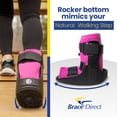thumbnail image 5 of Brace Direct Women's Short Air Walker Boot - Pink Lined Medical Walking Boot For Women, 5 of 8