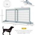 thumbnail image 2 of YEXJ 72" W x 27" H Extra Wide Freestanding Pet Gate with Adjustable Length Dog, Cat, Barrier for House, Doorway, Hallway-Blue-gray, 2 of 10