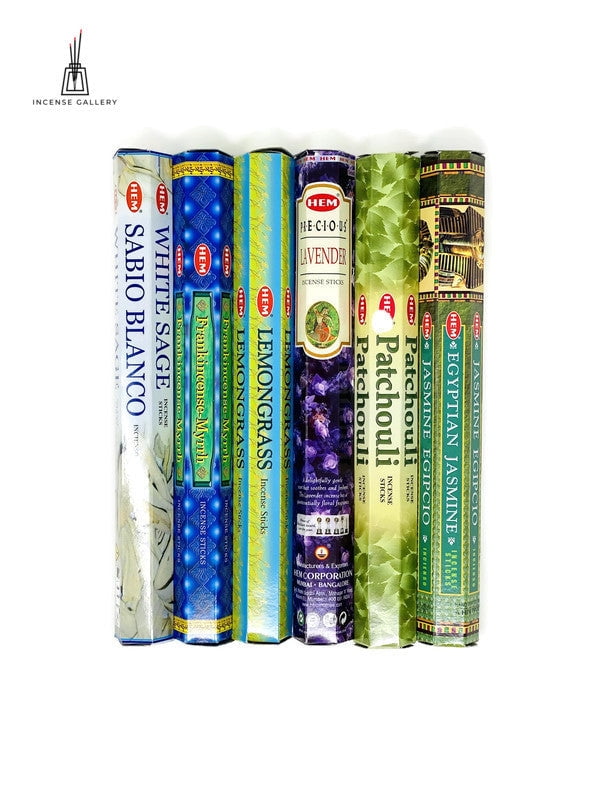 NEW Hem Lemongrass Incense 20 Stick Box x 6, 120 Sticks {:- 