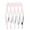 White, variant on Osdhezcn 5/10 Teeth DIY Metal Hair Comb Claw Hairpins (Silver/Golden) For Wedding Jewelry
