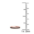 thumbnail image 5 of AoneJewelry 3/8 Carat Black Diamond Milgrained Wedding Band In 10K Rose Gold, 5 of 5