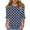 Navy, variant on GERsome Women's Short Sleeve T-Shirts 3/4 Ruffle Sleeve Crew Neck Loose Fit Shirts Polka Dots Summer Casual Tunic Tops, Sizes S-3XL