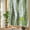 Green, variant on Red Striped Privacy Window Film, Decorative Stained Glass Window Film, Modern Gradient Geometric Ripple Stripes Resuable Rainbow Static Cling for Home Bathroom Living Room Glass Door 17.7"x78.7"