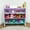 White/Pink/Purple/Turquoise, variant on Humble Crew Kids Toy Storage Organizer with Shelf and 9 Plastic Storage Bins, White/Pink/Purple/Turquoise