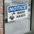 thumbnail image 4 of (2 Pack) Wash Hands OSHA Notice Sign 10 Inch X 7 Inch Vinyl Label Decal Sticker Weather Resistant, UV Protected for Workplace, Business, and Construction Site, Made in the USA, 4 of 7