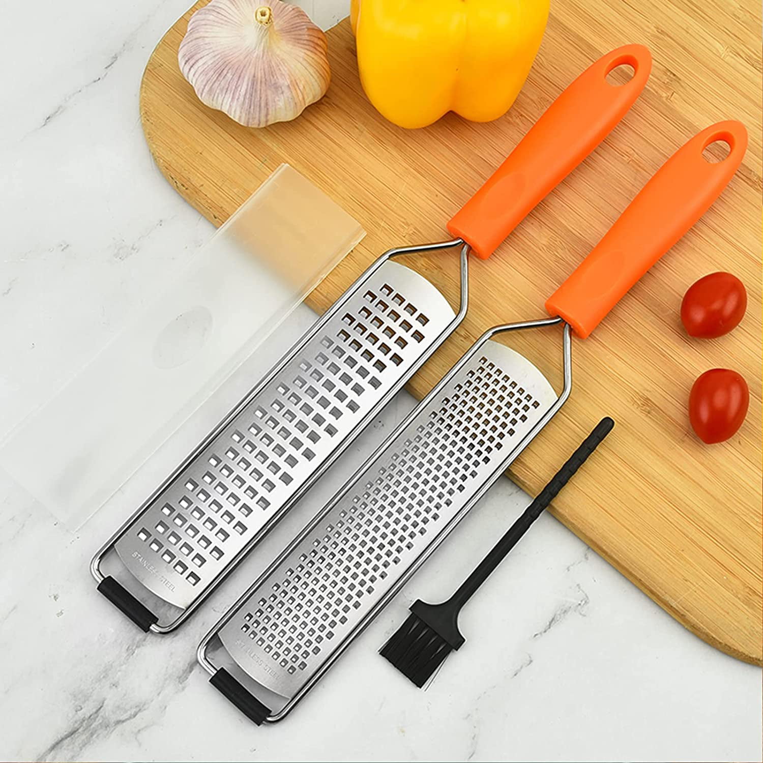 12.5 inch Lemon Zester & Cheese Grater & Vegetable Grater - Parmesan Cheese  Lemon, Garlic, Chocolate, Fruits, Vegetables, Ginger Grater - Cheese