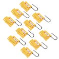 thumbnail image 1 of Spptty Electrical ,Engineering ,10PCS 3mm Lockout Tagout Lock Durable 4‑Hole Insulated Nylon Safety Energy Isolation, 1 of 8