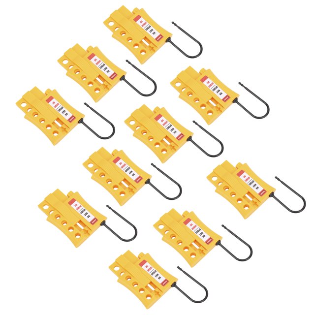 Spptty Electrical ,Engineering ,10PCS 3mm Lockout Tagout Lock Durable 4‑Hole Insulated Nylon Safety Energy Isolation