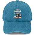 thumbnail image 1 of Cute Raccoon Thinking Graphic Hat Men Funny Baseball Caps Funny Gifts for Men, 1 of 7