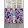 thumbnail image 5 of Cartoon Tractor Bathroom Window Curtain, Cute Beep Car Digger Shovel Truck Light Purple Light Filtering Coffee Kitchen Curtains, Bedroom Living Room Curtains 2 Panel 84"x54", 5 of 6