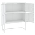 thumbnail image 2 of vidaXL Highboard White 80x35x100 cm Steel, 2 of 5