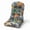 Multicolor Floral, variant on SHANNA Rocking Chair Cushion, Waterproof and Fade-Resistant Patio Chair Cushions, Non-Slip Indoor Rocking Chair Cushion with Ties, Thicken Chair Pads for Adirondack, 44"x20"x4", Hawaiian style