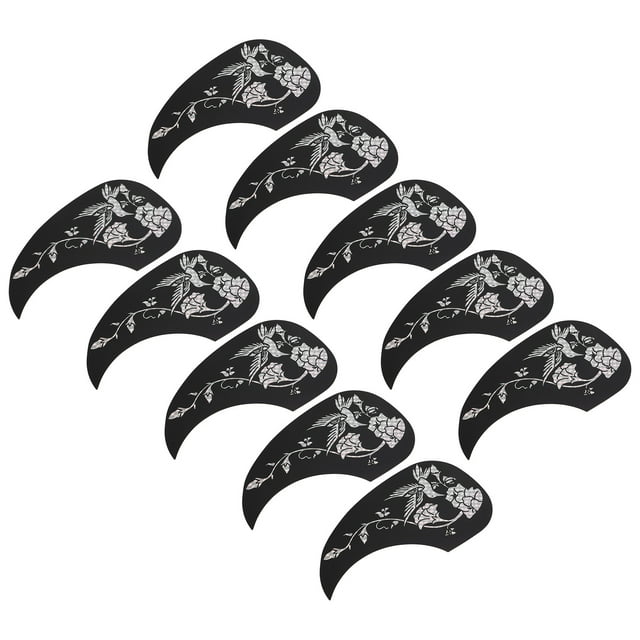 Guard Plate Set, Good Protection Guitar Pickguard Wear Resistant Easy To Install 10PCS For Stringed Instruments Silver