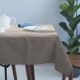 thumbnail image 4 of Grey Beige Ombre Table Cloth Waterproof Tablecloths, Minimalist Ocean Waves Linen Tablecloth Dining Table Cover for Kitchen Party Tabletop Outdoor, Rectangle Tablecloth 60x120 Inch, 4 of 9