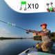 thumbnail image 4 of 10pcs Plastic Fishing Clips Caña de pescar Alarma con Alerta Caña de pescar, 4 of 8