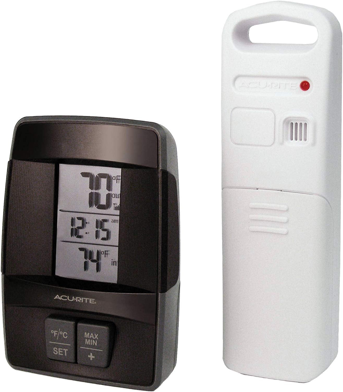 AcuRite 00606 Wireless Indoor/Outdoor Thermometer with Clock