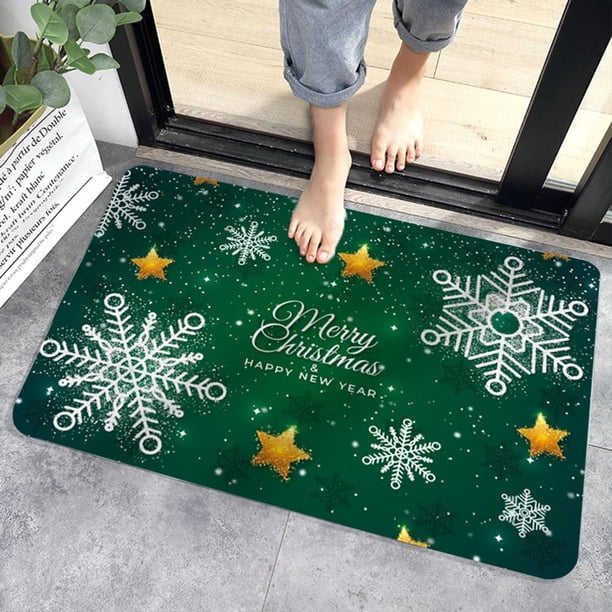 De Navidad De 40X60Cm, Alfombrilla De Suelo De Navidad, Alfombrillas Antideslizantes Para Cocina Y Baño Scienceny HA041689-02