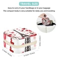 thumbnail image 5 of Valentine's Day Travel Portable Square Jewelry Organizer with Storage Box | Jewelry Display and Box for Rings, Earrings, Necklaces, Bracelets - Suitable for Girls and Women, 5 of 6