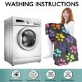 thumbnail image 6 of Colorful Animal Footprints Wearable Oversized Blanket,Wearable Blanket Hoodie for Adults,Cozy Hooded Blankets with Super Pockets,Super Warm Fuzzy Pullover for Women & Men, 6 of 6