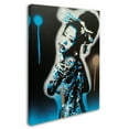 thumbnail image 2 of Trademark Fine Art 'Planet Asia Blue' Canvas Art by Abstract Graffiti, 2 of 3