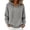 A1_Grey, variant on Henley V Neck Button Hooded Sweater for Women Drawstring Long Sleeve Tunic Knitted Sweatshirts Fall Winter Henley Sweater Oversized Baggy Loose Fit Pullover Sweater Lounge Clothes White M