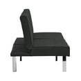 thumbnail image 6 of Glavbiku 68" Modern Futon Sofa Bed, Folding Fabric Couch Bed with Metal Legs,Black,Adult, 6 of 11
