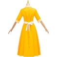 thumbnail image 5 of Women's Yellow Princess Waitress Dress Housemaid Costume with Apron, 5 of 7