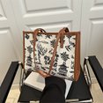 thumbnail image 4 of Bolso de gran capacidad para mujer combinado con retro 2025 nuevo bolso de hombro versátil este año popular bolso de mano informal para viajes diarios, 4 of 5