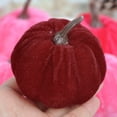 thumbnail image 5 of 5 Pcs Small Faux Rustic Velvet Pumpkins,Decorative Mini Foam Pumpkins,Artificial Velvet Pumpkins Decoration for Autumn Table Centerpiece Party Farmhouse Harvest Thanksgiving Decoration,Z0-G, 5 of 6