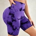 thumbnail image 1 of Pantalones cortos deportivos de yoga y fitness con cintura alta y efecto tie-dye para mujer, sin costuras, para abdomen y caderas ajustadas, Peach Hip Europa y Estados Unidos, 1 of 6