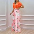 thumbnail image 2 of Traje de dos piezas informal de moda con cintura deportiva y estampado floral de verano para mujer Wmkox8yi  bvn589, 2 of 8