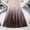 Khaki, variant on Dianli Skirt Pleated Women's Gradient Midi Pleated Skirt Elastic Waist Drawstring Large Swing Versatile Dressy Casual High End Temperament Streetwear Work To Weekend