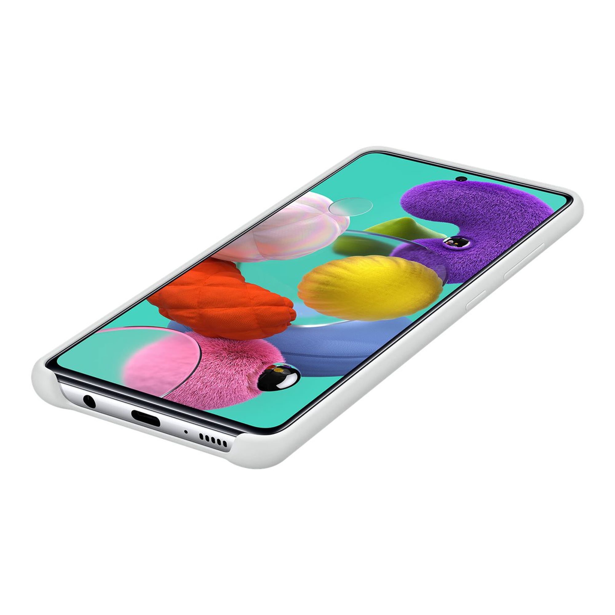 Samsung Silicone Cover EF-PA515 - Back cover for cell phone - silicone - white - for Galaxy A51