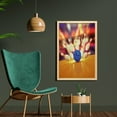thumbnail image 2 of Bowling Party Wall Art with Frame, Spread Skittles Blue Ball on a Wooden Floor Moment of Crash Themed Print, Printed Fabric Poster for Bathroom Living Room Dorms, 23" x 35", Multicolor, by Ambesonne, 2 of 2
