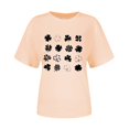 thumbnail image 4 of Pxiakgy Vente Chaude! T-Shirt Trèfle de la Saint-Patrick pour Femmes Chanceux Irlandais Manches Courtes T-Shirt Graphique Trèfle Mode Décontractée Imprimé Amour Col Rond Manches Courtes T-Shirt, 4 of 4