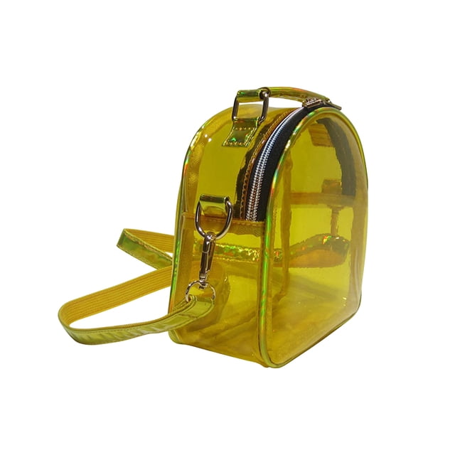 Bolsas Transversales para Mujeres Bolsa de Gelatina de Pvc Transparente de un Hombro, Mini Bolsa Pequeña de Mano Minimalista para Viajes Diarios Y Compras