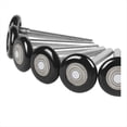 thumbnail image 3 of 10 Rouleaux de Porte de Garage en Nylon Noir 2 Pouces, Tige 4 Pouces, Utilise 6200- Roulements de Précision à Double Joints, 10 Rouleaux x Rouleau de Porte de Garage, Noir, 3 of 6